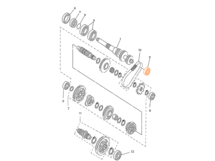 HISUN HS700ATV Подшипник 6203