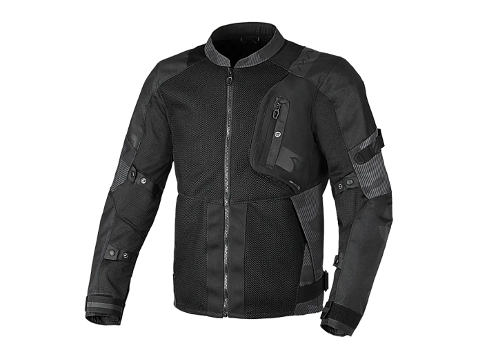 Мотокуртка MACNA RADDIC ткань черный/серый камуфляж S