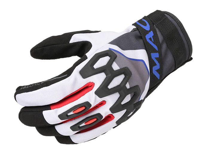 Мотоперчатки MACNA ZAIRON св.серо/черно/синие XXL