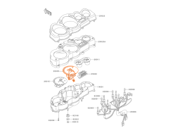KAWASAKI ZX12 02-05 Спидометр 25005-1734