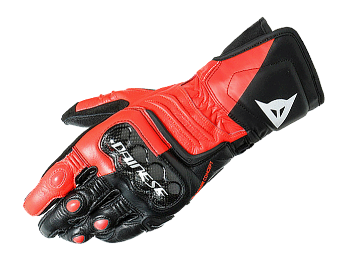 Мотоперчатки DAINESE CARBON 3 LONG W12 BLK/FLUO-RED/WHITE XXL