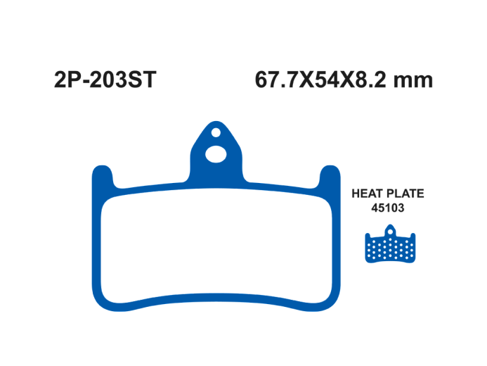Тормозные колодки NISSIN 2P-203ST
