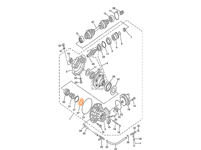 HISUN HS700ATV Подшипник 16007
