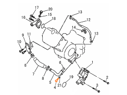 HISUN HS700ATV Трубка охлаждения
