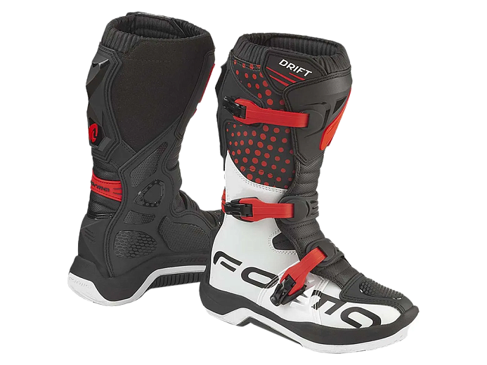 Кроссовые мотоботы FORMA DRIFT BLACK/RED/WHITE 38