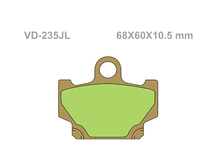 VESRAH Тормозные колодки VD-235JL