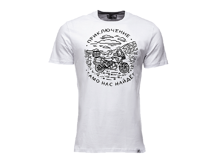 VolgaWear Футболка Приключения GS мужская белая L