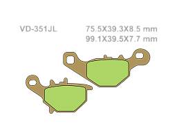 VESRAH Тормозные колодки VD-351SJL