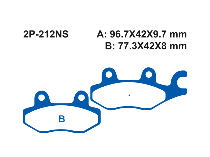 Тормозные колодки NISSIN 2P-212NS