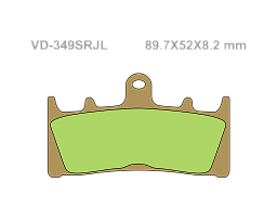 VESRAH Тормозные колодки VD-349SRJL