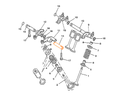 HISUN HS700ATV Вал выпускных рокеров III