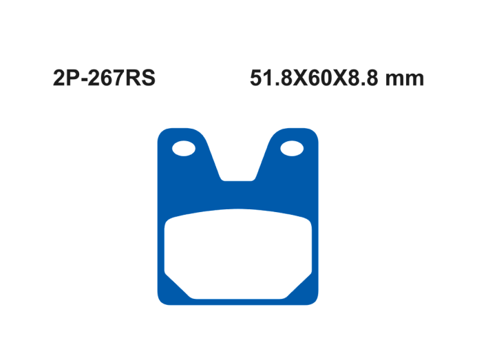 Тормозные колодки NISSIN 2P-267RS