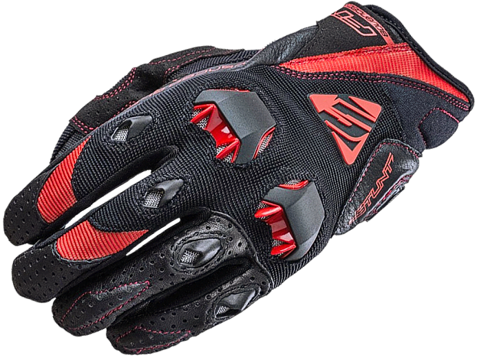 Мотоперчатки FIVE STUNT EVO черно-красные 12/XXL