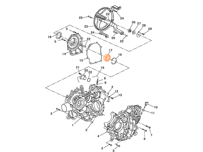 HISUN HS700ATV Подшипник 16010