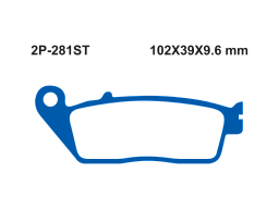 Тормозные колодки NISSIN 2P-281ST