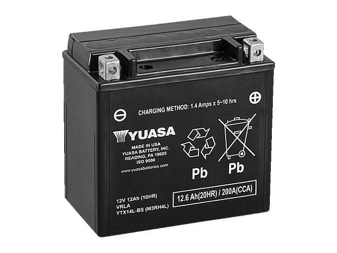 YUASA   Аккумулятор  YTX14L-BS с электролитом