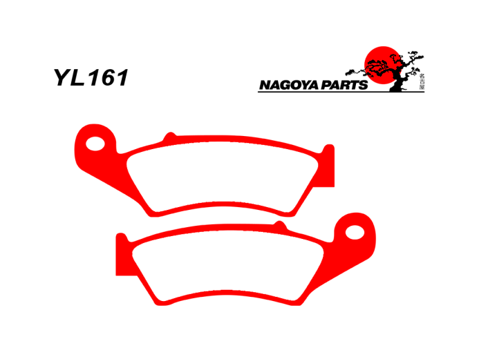 NAGOYA PARTS Тормозные колодки  YL161