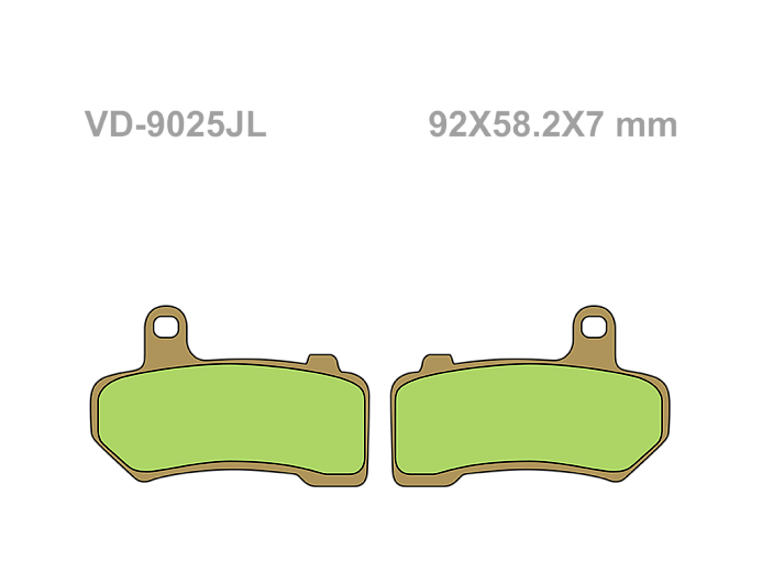 VESRAH Тормозные колодки VD-9025JL