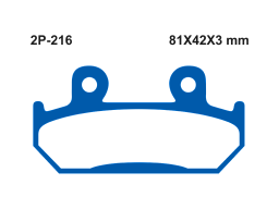 Тормозные колодки NISSIN 2P-216NS