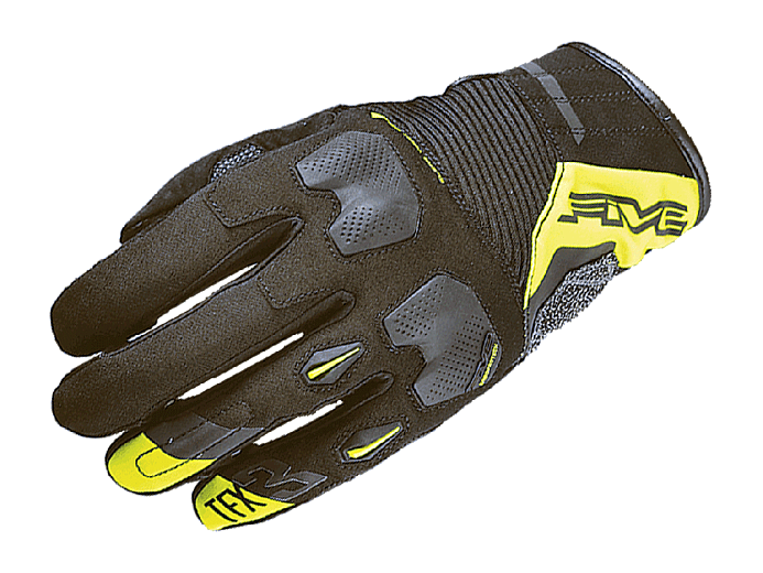Мотоперчатки FIVE TFX3 grey/fluoyellow 10/L