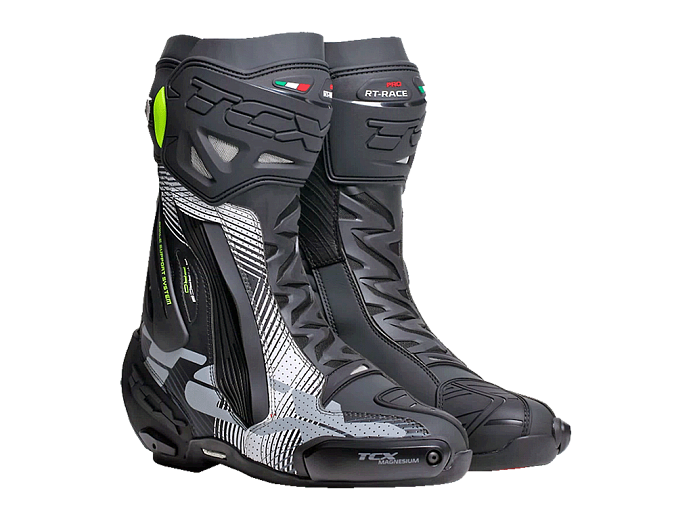 Мотоботы TCX RT-RACE AIR 378 BLACK/WHITE/GREY 44