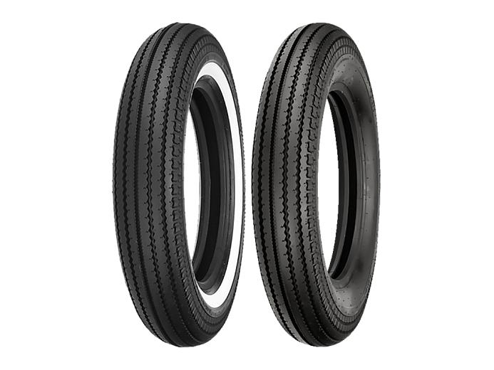 Моторезина SHINKO 4.50-18 70H E270 белая полоса TT