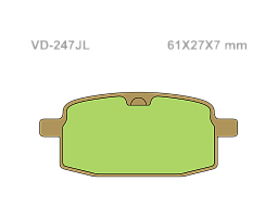 VESRAH Тормозные колодки VD-247JL