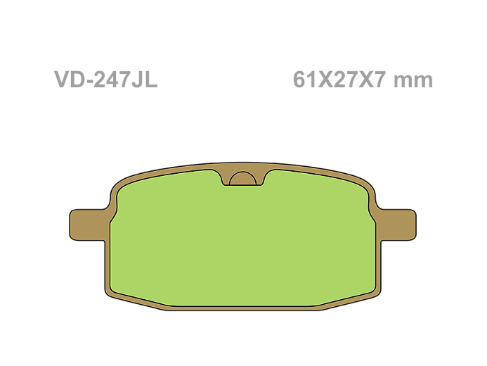 VESRAH Тормозные колодки VD-247JL
