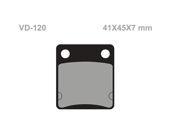 VESRAH Тормозные колодки VD 120