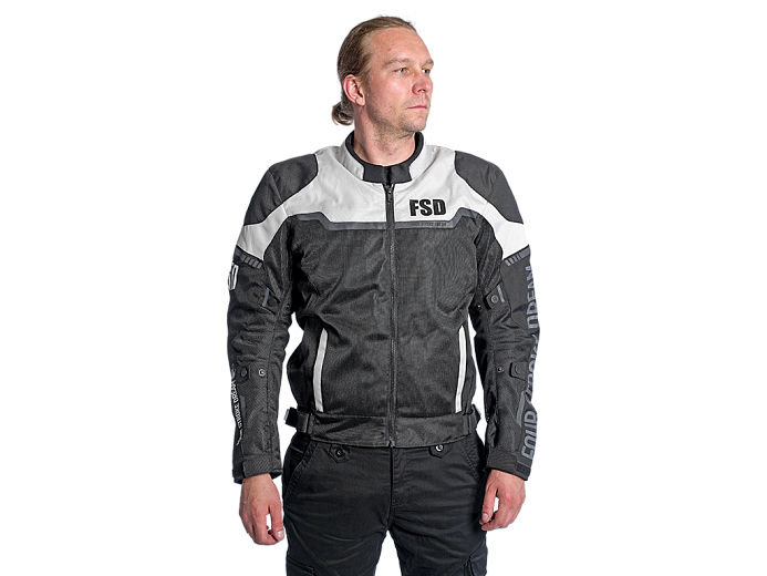 Мотокуртка ткань FSD JAME black/ice L