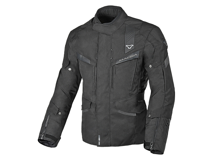 Мотокуртка MACNA ZASTRO ткань черная 5XL