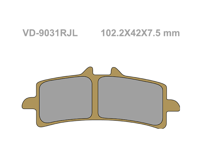 VESRAH Тормозные колодки VD-9031RJL