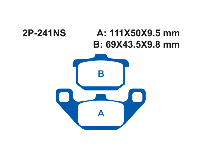 Тормозные колодки NISSIN 2P-241NS