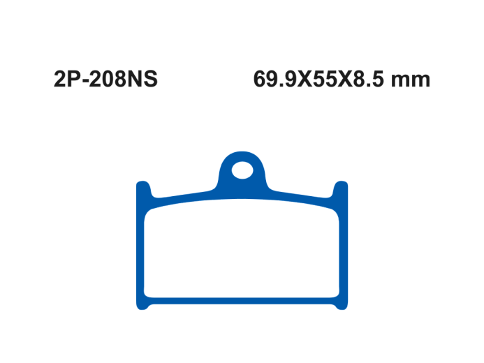 Тормозные колодки NISSIN 2P-208NS