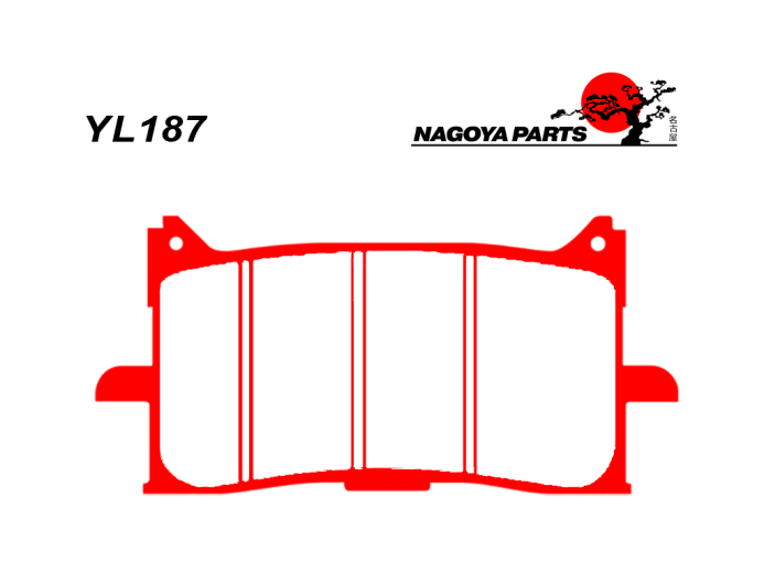 NAGOYA PARTS Тормозные колодки  YL187