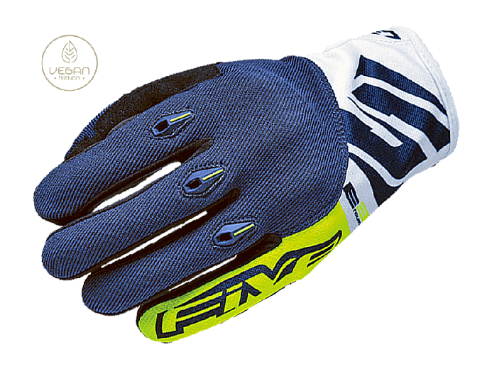 Мотоперчатки кроссовые FIVE E3 EVO fluo yellow/blue 10/L