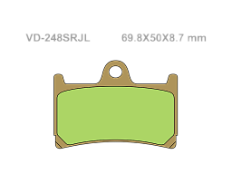 VESRAH Тормозные колодки VD-248SRJL