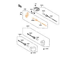 KAWASAKI ZX11 Поворотник передний левый 23040-1208
