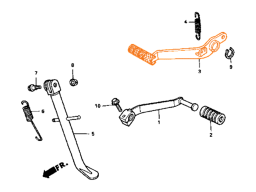 HONDA Педаль заднего тормоза 46500-GT4-000