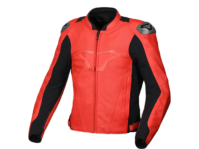 Мотокуртка MACNA AVIANT AIR кожаная красно/черная 48