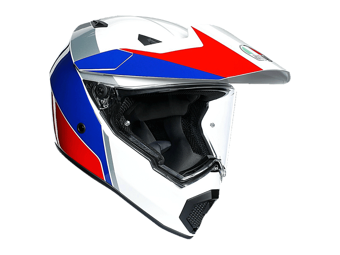 Мотошлем AGV AX9 ATLANTE WHITE/BLUE/RED S износ ткани внешней части подкладки шлема