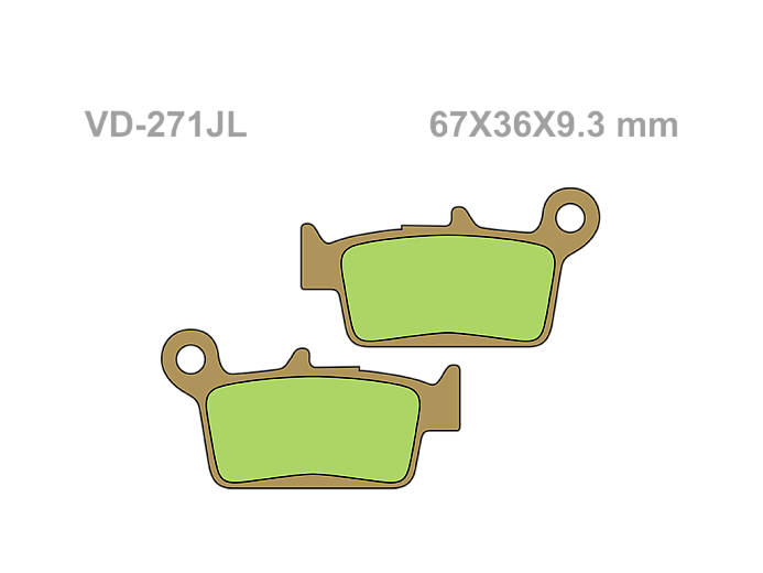 VESRAH Тормозные колодки VD-271JL