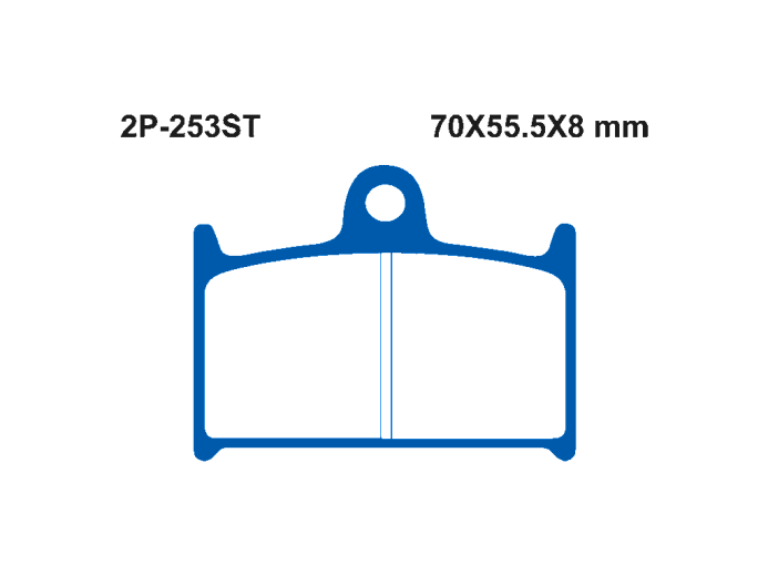 Тормозные колодки NISSIN 2P-253ST