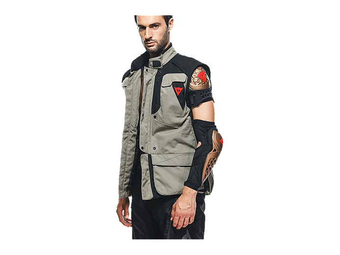 Мотокуртка ткань DAINESE ALLIGATOR TEX 21F WALNUT/BLK/LAVA-RED 48