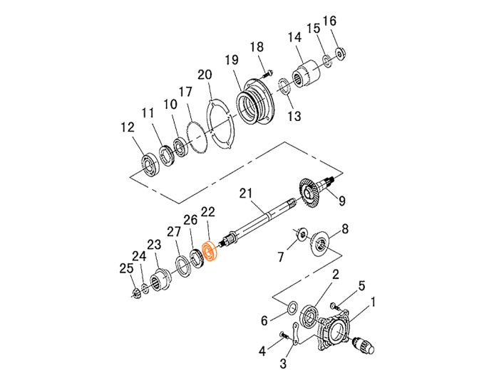 HISUN HS700ATV Подшипник 6205