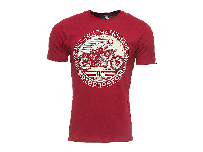 VolgaWear Футболка Мотоспорт мужская красная M