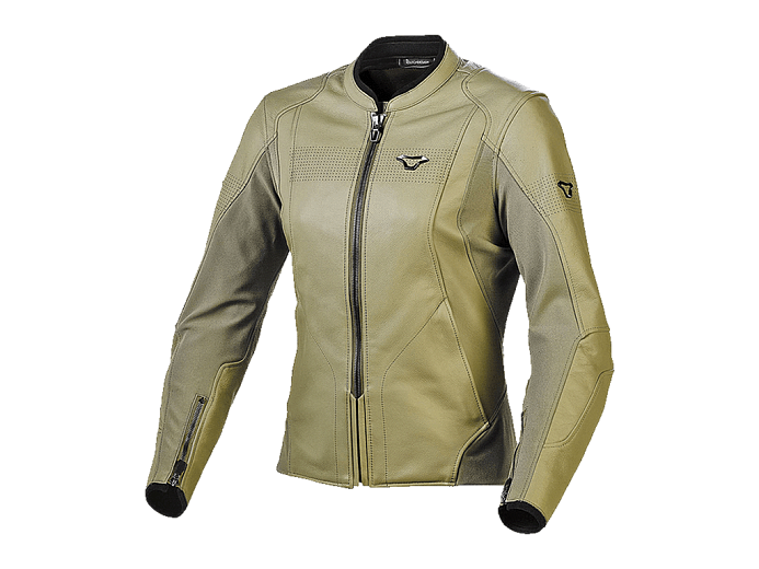 Мотокуртка MACNA TEQUILLA кожаная женская оливковая 42
