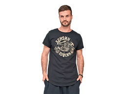 VolgaWear Футболка Бензин и кофеин черная XL