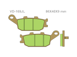 VESRAH Тормозные колодки VD-169JL
