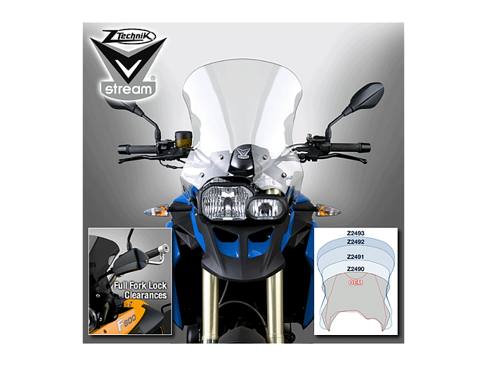 ZTECHNIK Ветровое стекло F800/650GS (37,8см) 